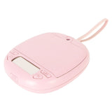 Vibrating Digital Alarm Clock Portable LED Electronic Digital Alarm Clock for Heavy Sleepers Students Children Rose Pink