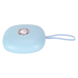 Vibrating Digital Alarm Clock Portable LED Electronic Digital Alarm Clock for Heavy Sleepers Students Children Sky Blue