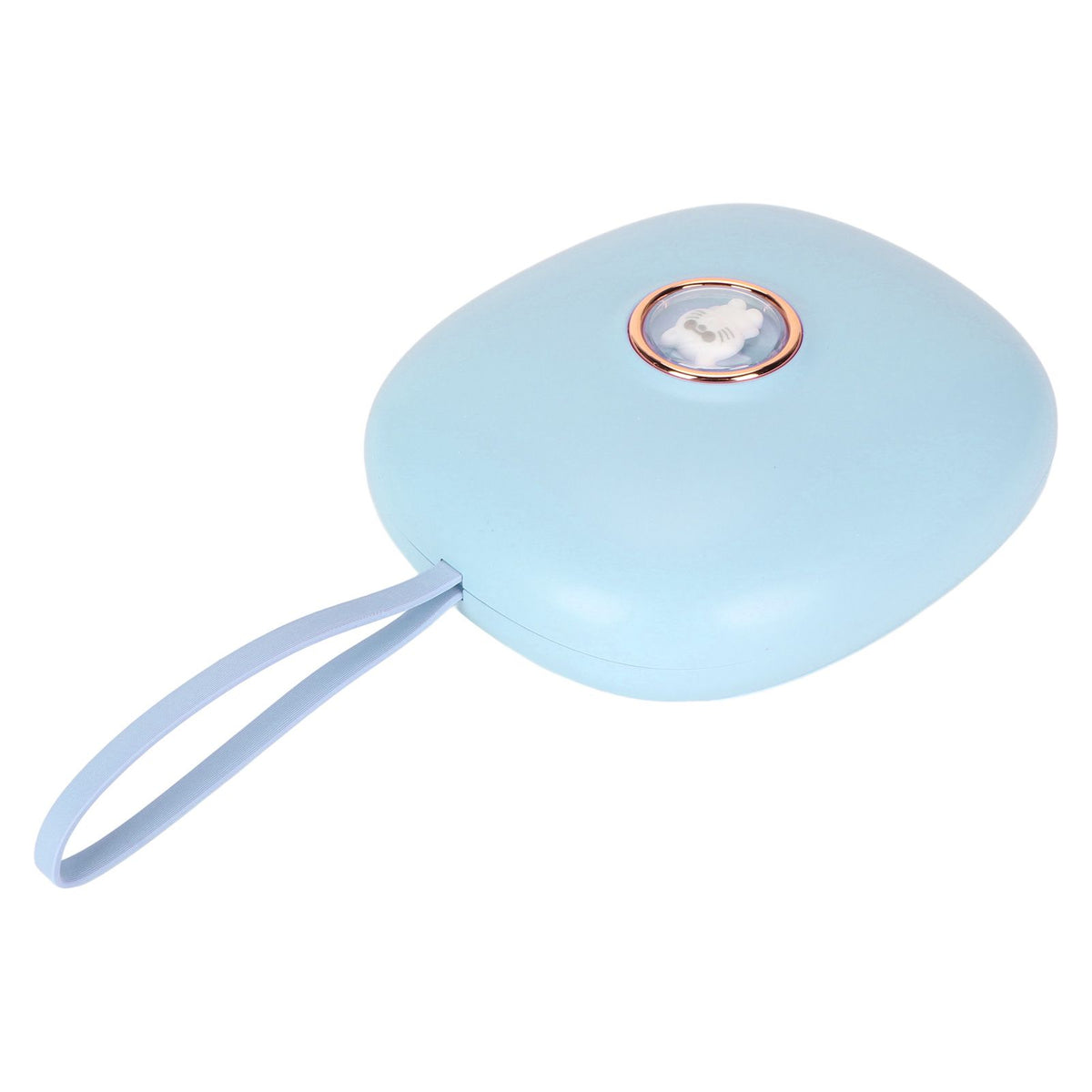 Vibrating Digital Alarm Clock Portable LED Electronic Digital Alarm Clock for Heavy Sleepers Students Children Sky Blue