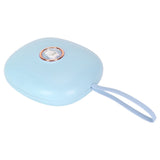 Vibrating Digital Alarm Clock Portable LED Electronic Digital Alarm Clock for Heavy Sleepers Students Children Sky Blue - Close-Up Angle