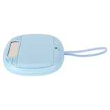 Vibrating Digital Alarm Clock Portable LED Electronic Digital Alarm Clock for Heavy Sleepers Students Children Sky Blue - Low Angle