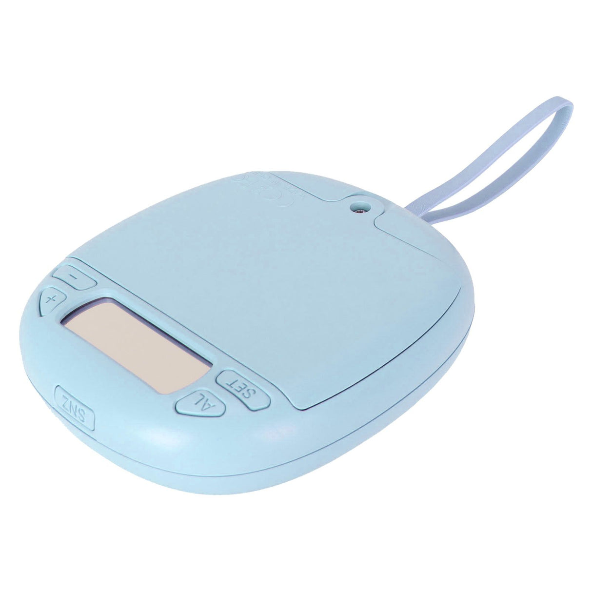 Vibrating Digital Alarm Clock Portable LED Electronic Digital Alarm Clock for Heavy Sleepers Students Children Sky Blue