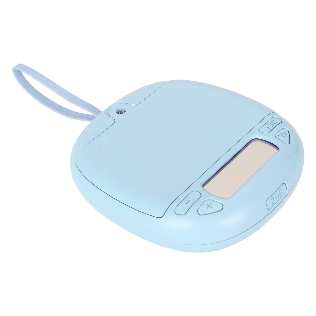 Vibrating Digital Alarm Clock Portable LED Electronic Digital Alarm Clock for Heavy Sleepers Students Children Sky Blue