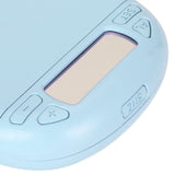 Vibrating Digital Alarm Clock Portable LED Electronic Digital Alarm Clock for Heavy Sleepers Students Children Sky Blue