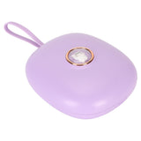 Vibrating Digital Alarm Clock Portable LED Electronic Digital Alarm Clock for Heavy Sleepers Students Children Lilac Purple