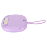 Vibrating Digital Alarm Clock Portable LED Electronic Digital Alarm Clock for Heavy Sleepers Students Children Lilac Purple - Low Angle
