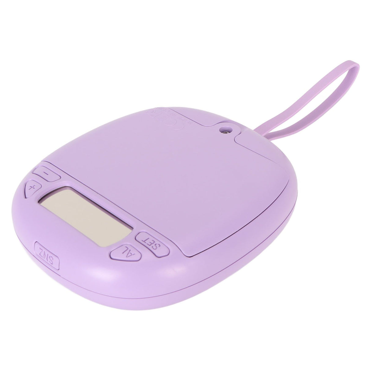 Vibrating Digital Alarm Clock Portable LED Electronic Digital Alarm Clock for Heavy Sleepers Students Children Lilac Purple