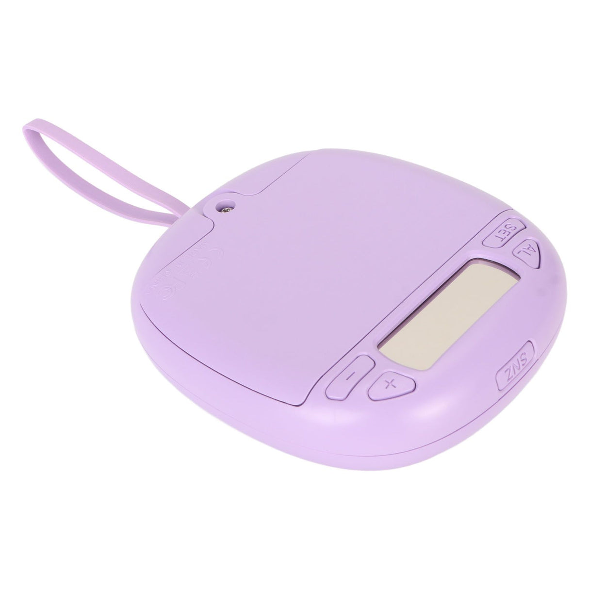 Vibrating Digital Alarm Clock Portable LED Electronic Digital Alarm Clock for Heavy Sleepers Students Children Lilac Purple