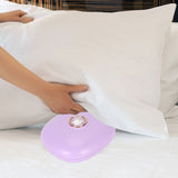 Vibrating Digital Alarm Clock Portable LED Electronic Digital Alarm Clock for Heavy Sleepers Students Children Lilac Purple - Extra Image