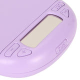 Vibrating Digital Alarm Clock Portable LED Electronic Digital Alarm Clock for Heavy Sleepers Students Children Lilac Purple - Extra Image