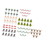 240 PCS Christmas Glass Cup Card Easy To Use Cute Pattern Xmas Party Wine Glass Decoration Card for Christmas - Rear View