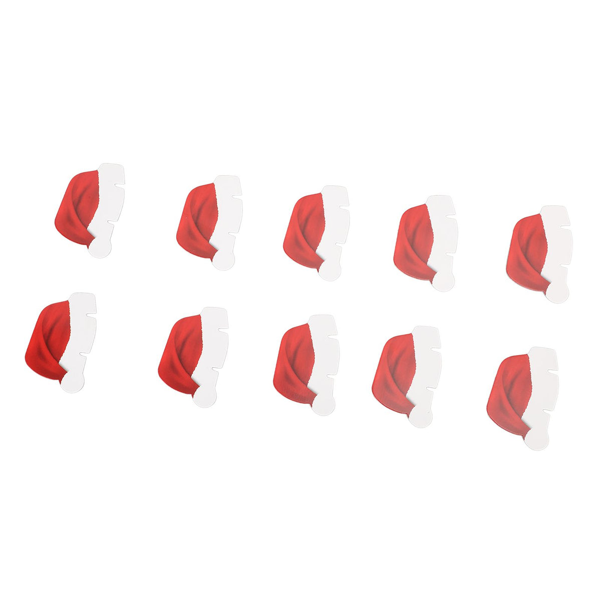 240 PCS Christmas Glass Cup Card Easy To Use Cute Pattern Xmas Party Wine Glass Decoration Card for Christmas
