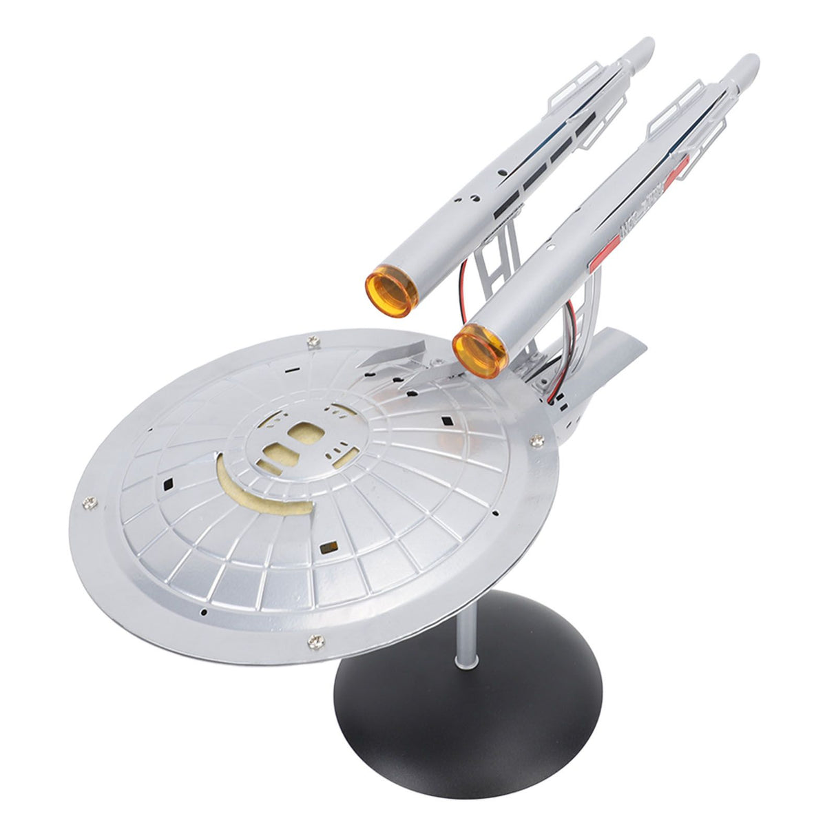 Spaceship Model with Lights 1:1000 Life Like High Durability Spaceship Toy for Display Collection