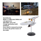 Spaceship Model with Lights 1:1000 Life Like High Durability Spaceship Toy for Display Collection - Extra Image