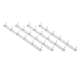 4 Pcs 6 Hooks Stainless Steel Cloak Hanger Wall Mounted Hanging Coat Rack for Laundry Rooms Entryways - Extra Image