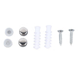 4 Pcs 6 Hooks Stainless Steel Cloak Hanger Wall Mounted Hanging Coat Rack for Laundry Rooms Entryways