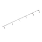 4 Pcs 6 Hooks Stainless Steel Cloak Hanger Wall Mounted Hanging Coat Rack for Laundry Rooms Entryways - Extra Image