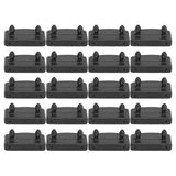 20PCS Bed Slat Cover Holders End Caps Plastic Easy Installation Stable Furniture Accessory for Holding Bed Base - Front View