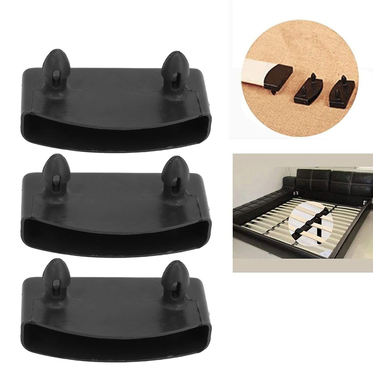20PCS Bed Slat Cover Holders End Caps Plastic Easy Installation Stable Furniture Accessory for Holding Bed Base