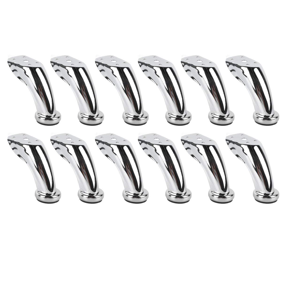 12PCS Furniture Legs Iron Electroplating Modern Style Metal Sofa Leg Replacement for Table Chair Couch Cabinet