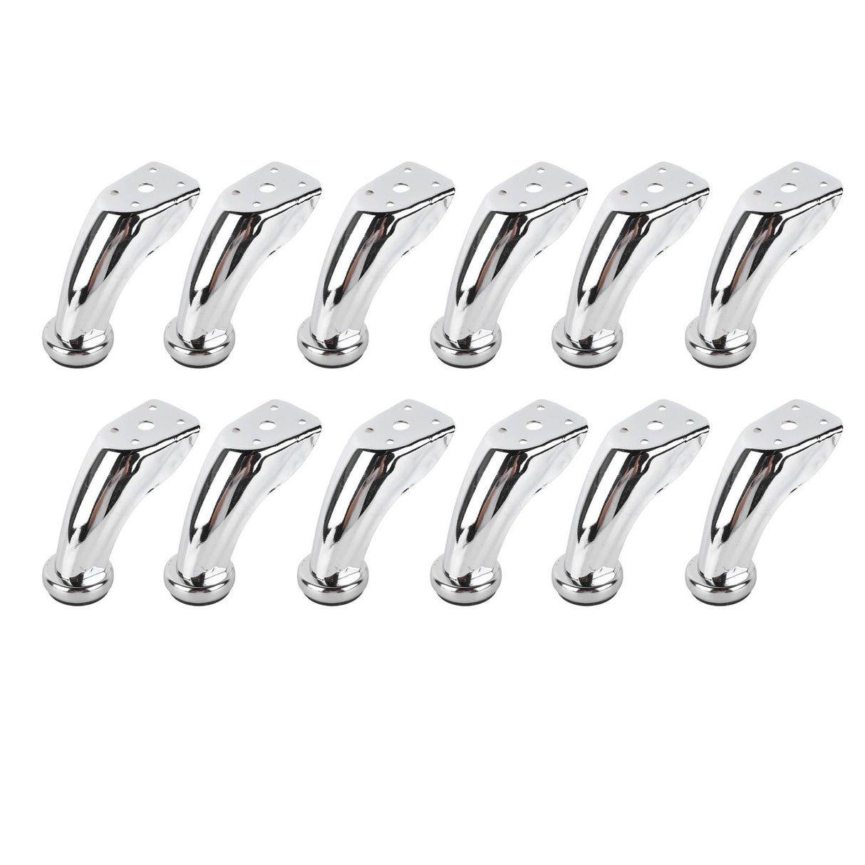 12PCS Furniture Legs Iron Electroplating Modern Style Metal Sofa Leg Replacement for Table Chair Couch Cabinet