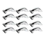 12PCS Furniture Legs Iron Electroplating Modern Style Metal Sofa Leg Replacement for Table Chair Couch Cabinet - 45-Degree Angle