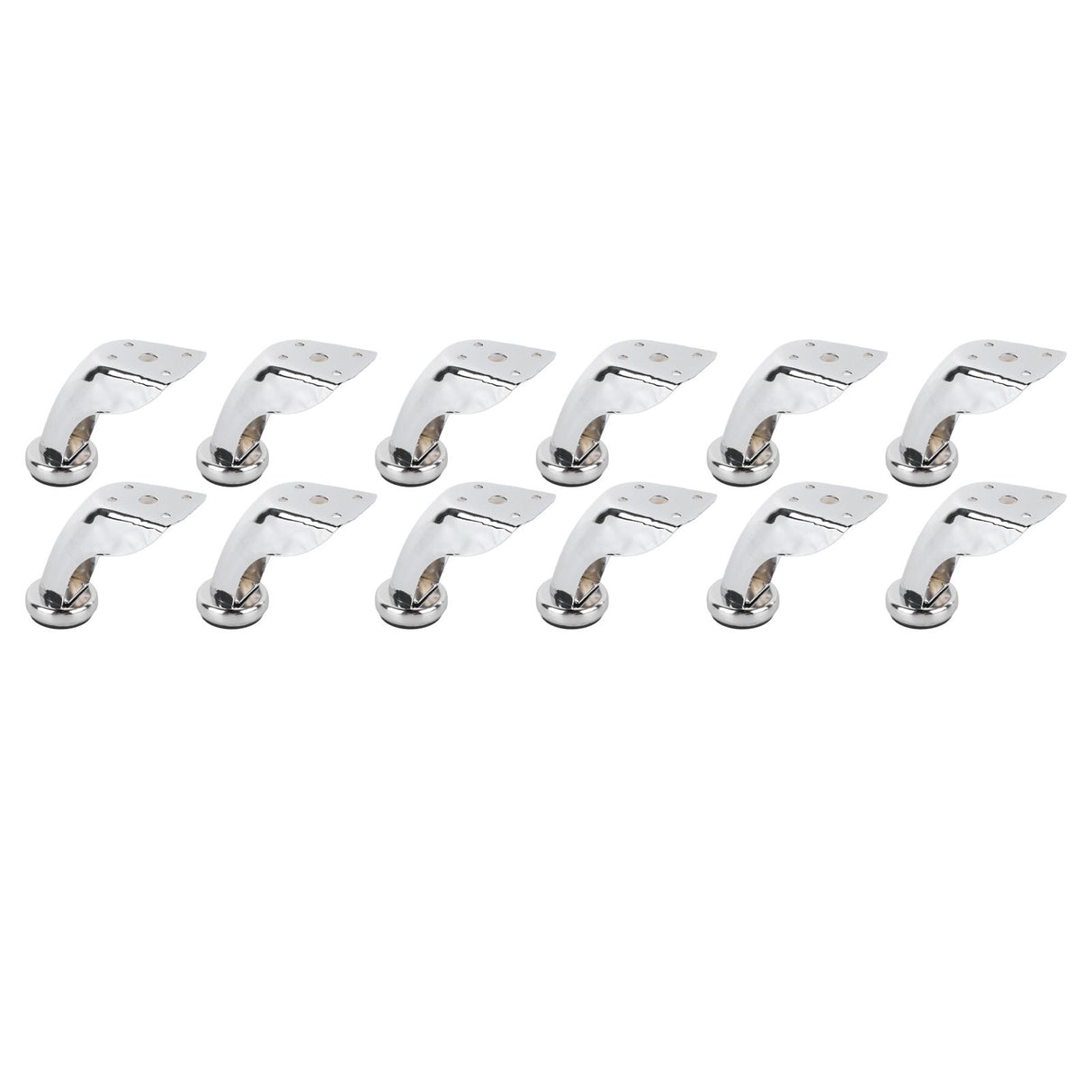 12PCS Furniture Legs Iron Electroplating Modern Style Metal Sofa Leg Replacement for Table Chair Couch Cabinet