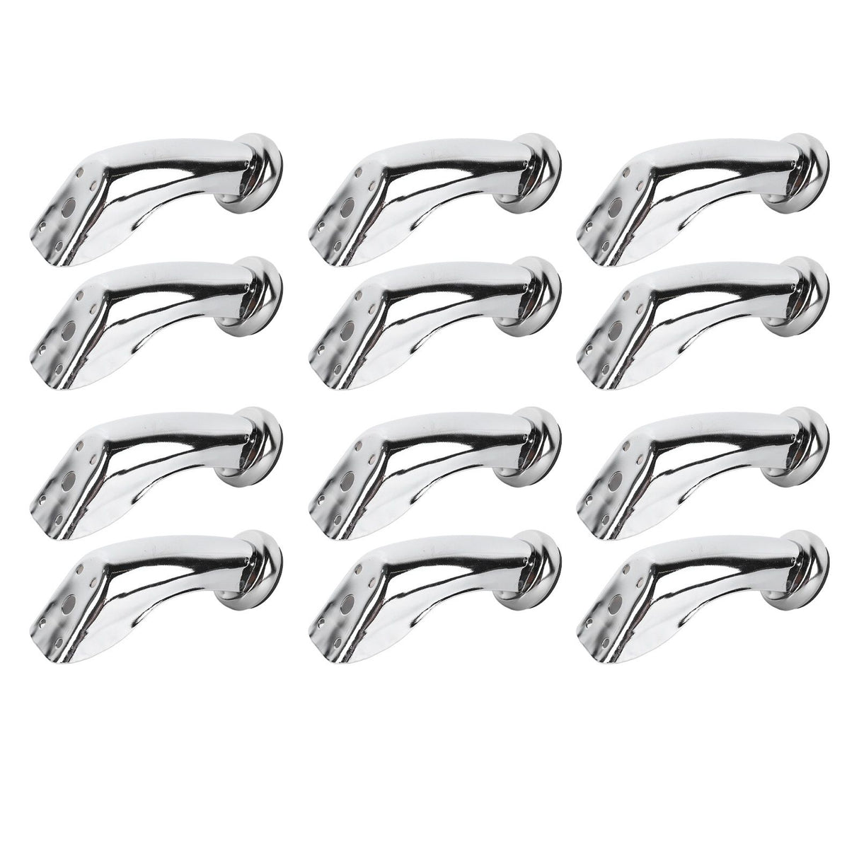 12PCS Furniture Legs Iron Electroplating Modern Style Metal Sofa Leg Replacement for Table Chair Couch Cabinet