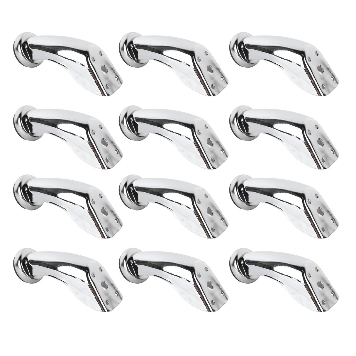 12PCS Furniture Legs Iron Electroplating Modern Style Metal Sofa Leg Replacement for Table Chair Couch Cabinet