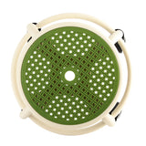 Round Rolling Low Stool Comfortable Universal Wheel Movable Mini Stool High Weight Capacity for Home Green - Extra Image