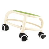 Round Rolling Low Stool Comfortable Universal Wheel Movable Mini Stool High Weight Capacity for Home Green - Extra Image