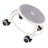 Round Rolling Low Stool Comfortable Universal Wheel Movable Mini Stool High Weight Capacity for Home Grey
