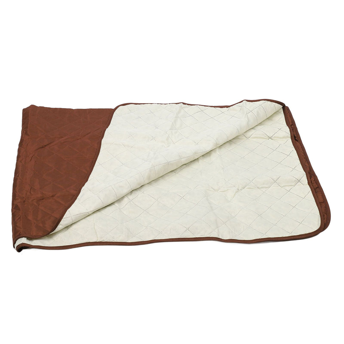 Sofa Protective Cover Waterproof Washable Wear Resistant 2 Seats Polyester Mat for Pets Brown