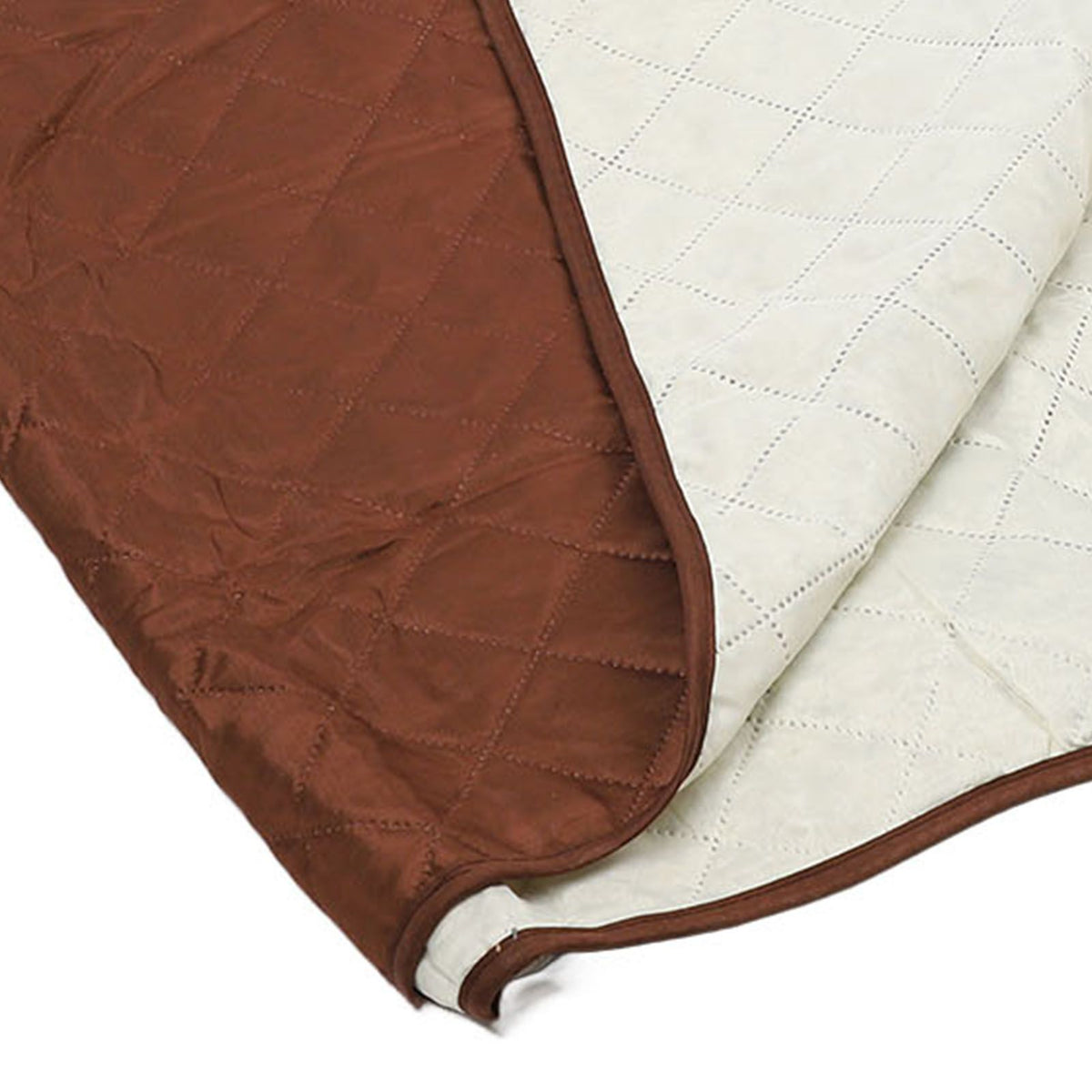 Sofa Protective Cover Waterproof Washable Wear Resistant 2 Seats Polyester Mat for Pets Brown
