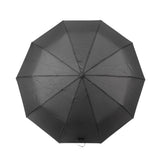 Automatic Folding Umbrella 10 Ribs Triple Folding Imitation Wood Handle Automatic Open Close Umbrella for Outdoor Gift - Close-Up Angle