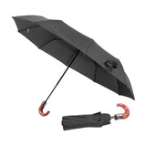 Automatic Folding Umbrella 10 Ribs Triple Folding Imitation Wood Handle Automatic Open Close Umbrella for Outdoor Gift - Extra Image