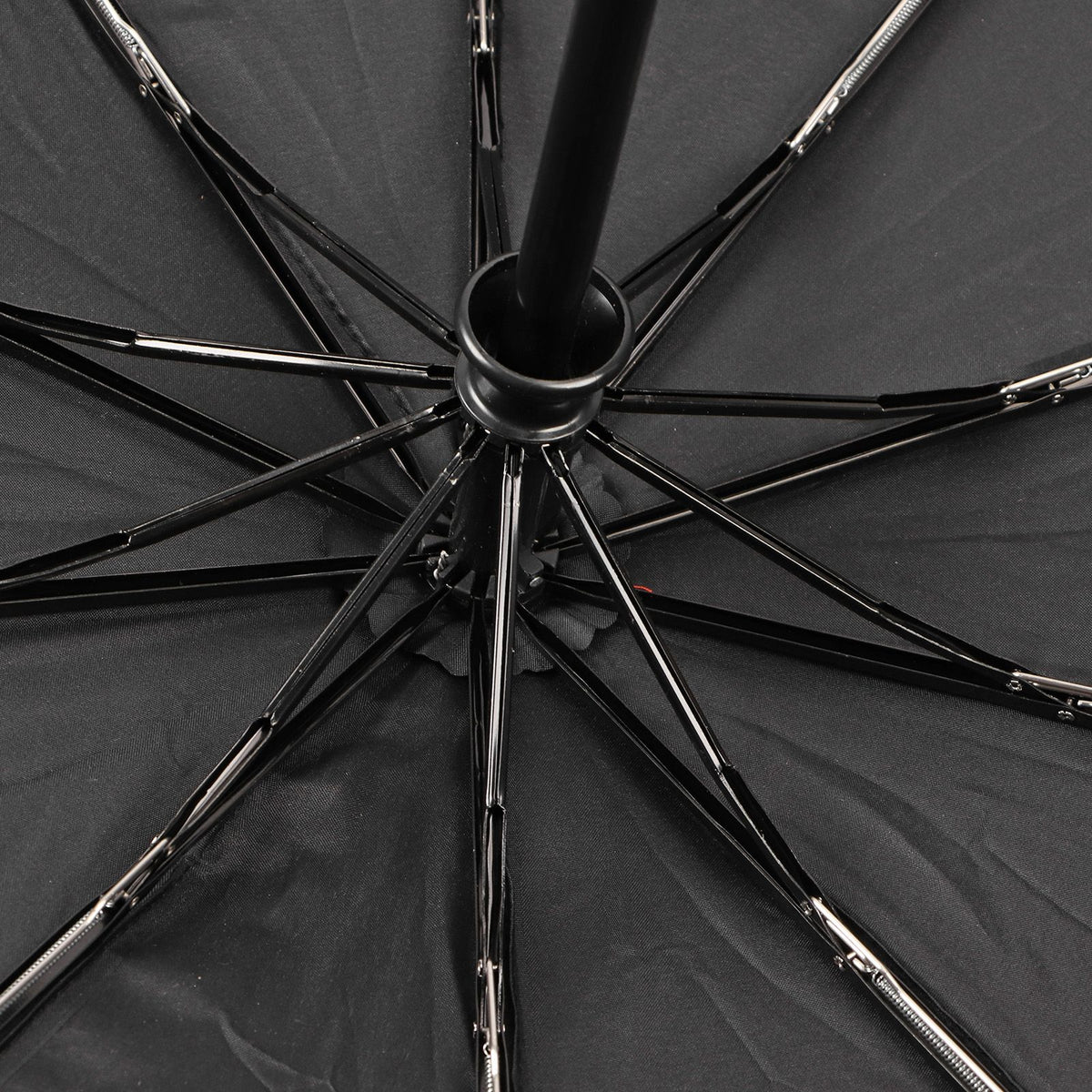 Automatic Folding Umbrella 10 Ribs Triple Folding Imitation Wood Handle Automatic Open Close Umbrella for Outdoor Gift