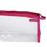 Clear Cosmetic Bag Waterproof Transparent PVC Makeup Toiletry Pouch with Handle Strap for Bathroom Travel 5pcs - Extra Image