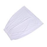 Women Bath Towel Wrap Cotton Boob Tube Top Bath Towel Skirt Dree for Travel Beach White