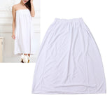 Women Bath Towel Wrap Cotton Boob Tube Top Bath Towel Skirt Dree for Travel Beach White - Extra Image