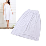 Women Bath Towel Wrap Cotton Boob Tube Top Bath Towel Skirt Dree for Travel Beach White