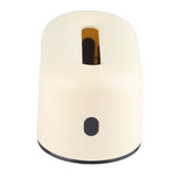 Tissue Box Holder Waterproof Simple Cream Yellow Wide Opening Plastic Tissue Paper Box for Office Bedroom Living Room - Side View
