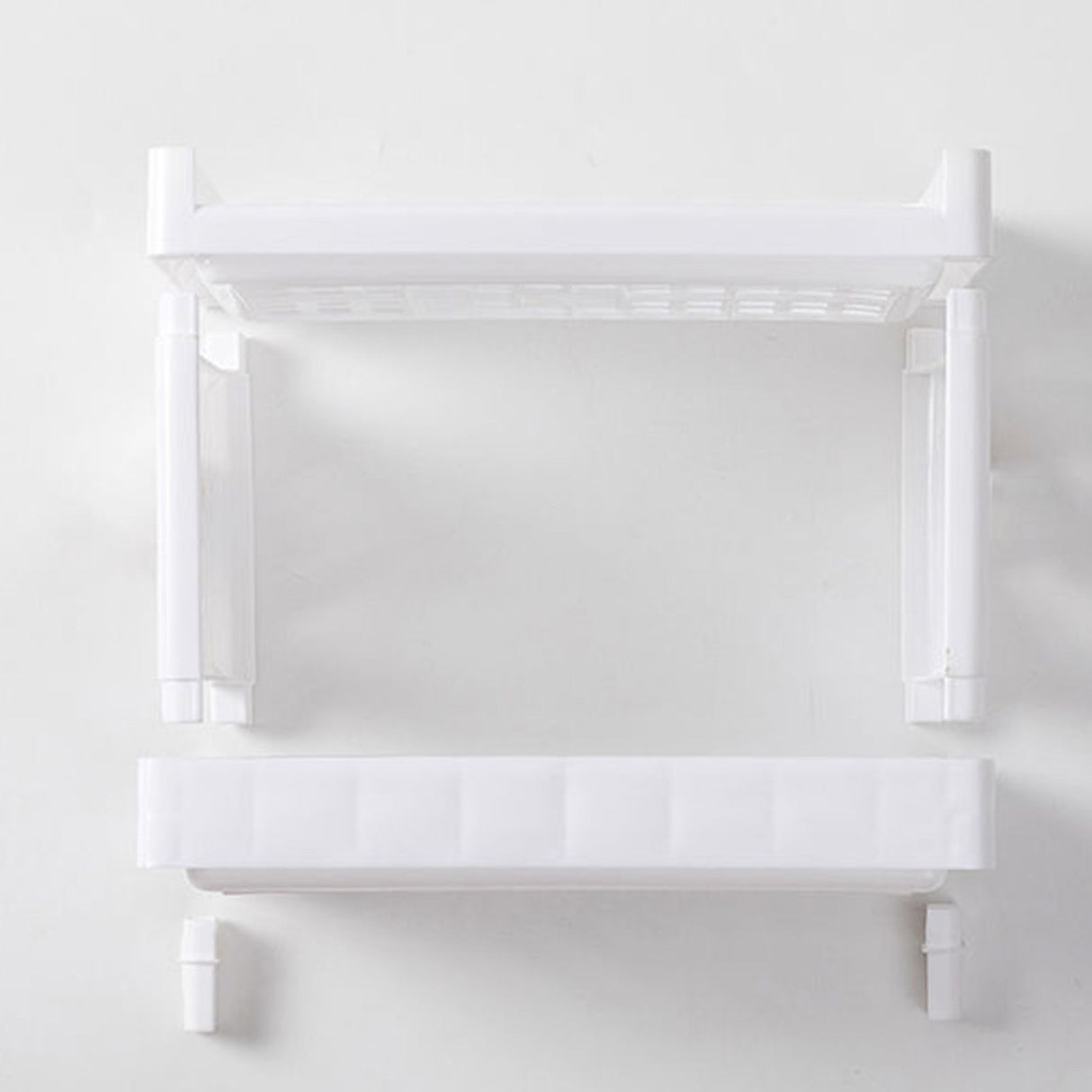 Desktop Storage Shelf Multifunctional Practical Durable Desktop Organizer for Bedroom White