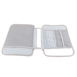 Multifunctional Document Storage Box Large Capacity Two Layer Liner Home Certificate Organizer White