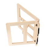 Wooden Book Stand Adjustable Book Holder Reading Stand Recipe Cookbook Holder for Kid Adult Home Iron Clip