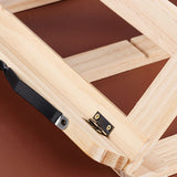 Wooden Book Stand Adjustable Book Holder Reading Stand Recipe Cookbook Holder for Kid Adult Home Iron Clip - Close-Up Angle