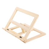 Wooden Book Stand Adjustable Book Holder Reading Stand Recipe Cookbook Holder for Kid Adult Home Wooden Clip