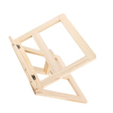 Wooden Book Stand Adjustable Book Holder Reading Stand Recipe Cookbook Holder for Kid Adult Home Wooden Clip - Top-Down View