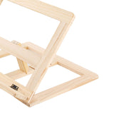 Wooden Book Stand Adjustable Book Holder Reading Stand Recipe Cookbook Holder for Kid Adult Home Wooden Clip