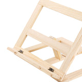 Wooden Book Stand Adjustable Book Holder Reading Stand Recipe Cookbook Holder for Kid Adult Home Wooden Clip - Extra Image